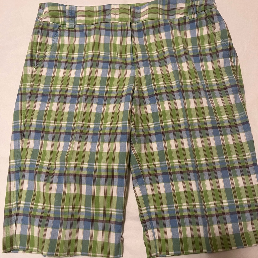 J Crew City Fit plaid shorts